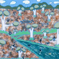 An art piece from Badu Gili artists.