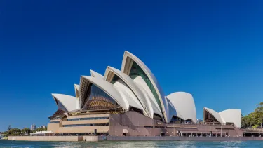Sydney opera house on a sunny day.